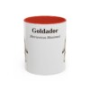 11oz Goldador Latin Mug, Red, front view