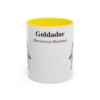 11oz Goldador Latin Mug, Yellow, front view
