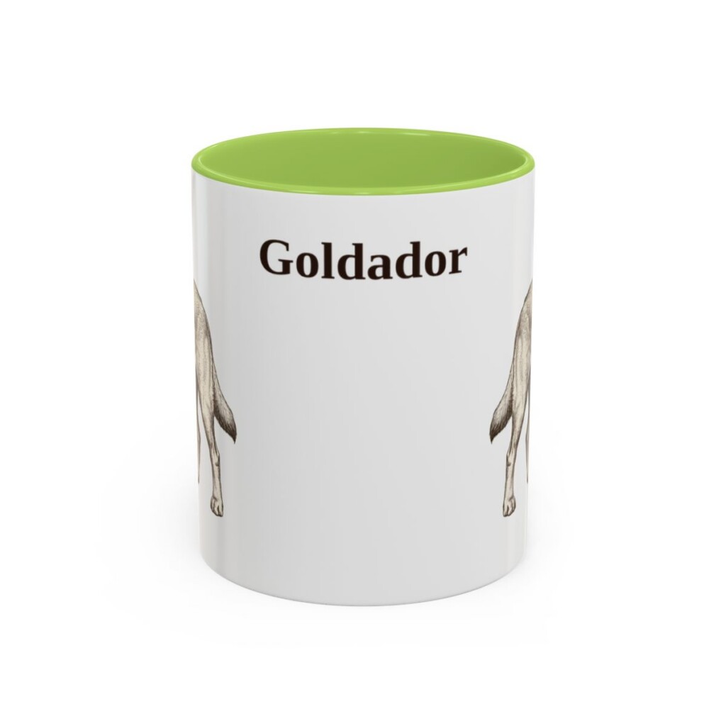 11oz-goldador-mug-light-green 11oz Goldador Mug, Light Green, front view
