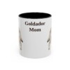 11oz Goldador Dog Mom Mug, Black, front view