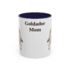 11oz Goldador Dog Mom Mug, Navy, front view