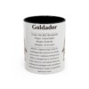 11oz Goldador Mug, Black, front view