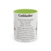 11oz Goldador Mug, Light Green, front view