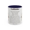 11oz Goldador Mug, Navy, front view