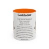 11oz Goldador Mug, Orange, front view