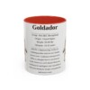 11oz Goldador Mug, Red, front view