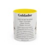 11oz Goldador Mug, Yellow, front view