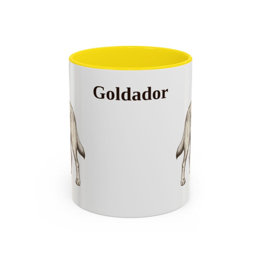 11oz-goldador-mug-yellow 11oz Goldador Mug, Yellow, front view