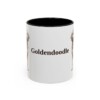 11oz Goldendoodle Mug, Black, front view