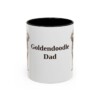 11oz Goldendoodle Dog Dad Mug, Black, front view