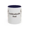 11oz Goldendoodle Dog Dad Mug, Navy, front view