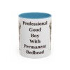 11oz Funny Goldendoodle Mug, Light Blue, front view