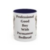 11oz Funny Goldendoodle Mug, Navy, front view
