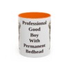 11oz Funny Goldendoodle Mug, Orange, front view