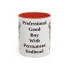 11oz Funny Goldendoodle Mug, Red, front view