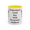11oz Funny Goldendoodle Mug, Yellow, front view