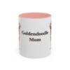 11oz Goldendoodle Dog Mom Mug, Pink, front view