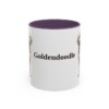 11oz Goldendoodle Mug, Purple, front view