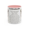 11oz Goldendoodle Mug, Pink, front view