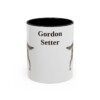 11oz Gordon Setter Mug, Black, front view