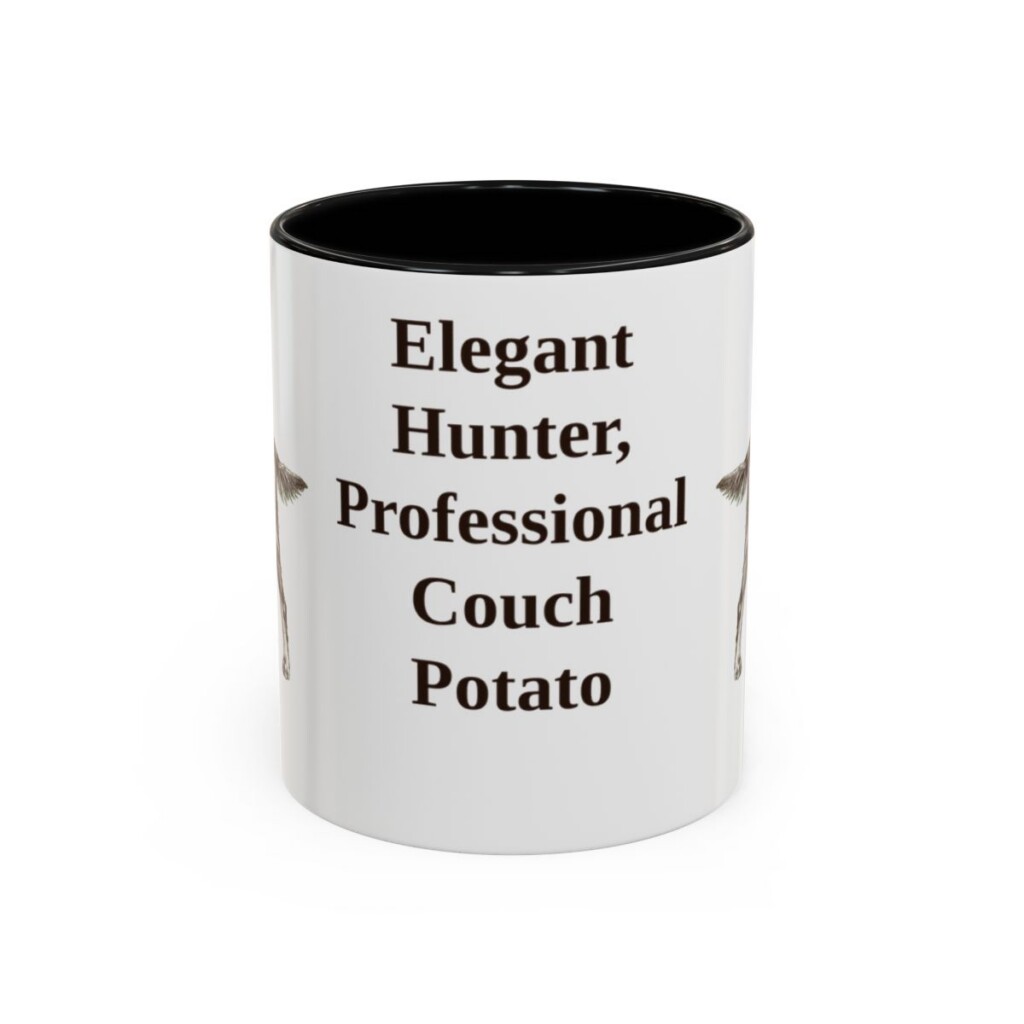 11oz Funny Gordon Setter Mug, Black, front view