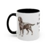 11oz Funny Gordon Setter Mug, Black, left side view