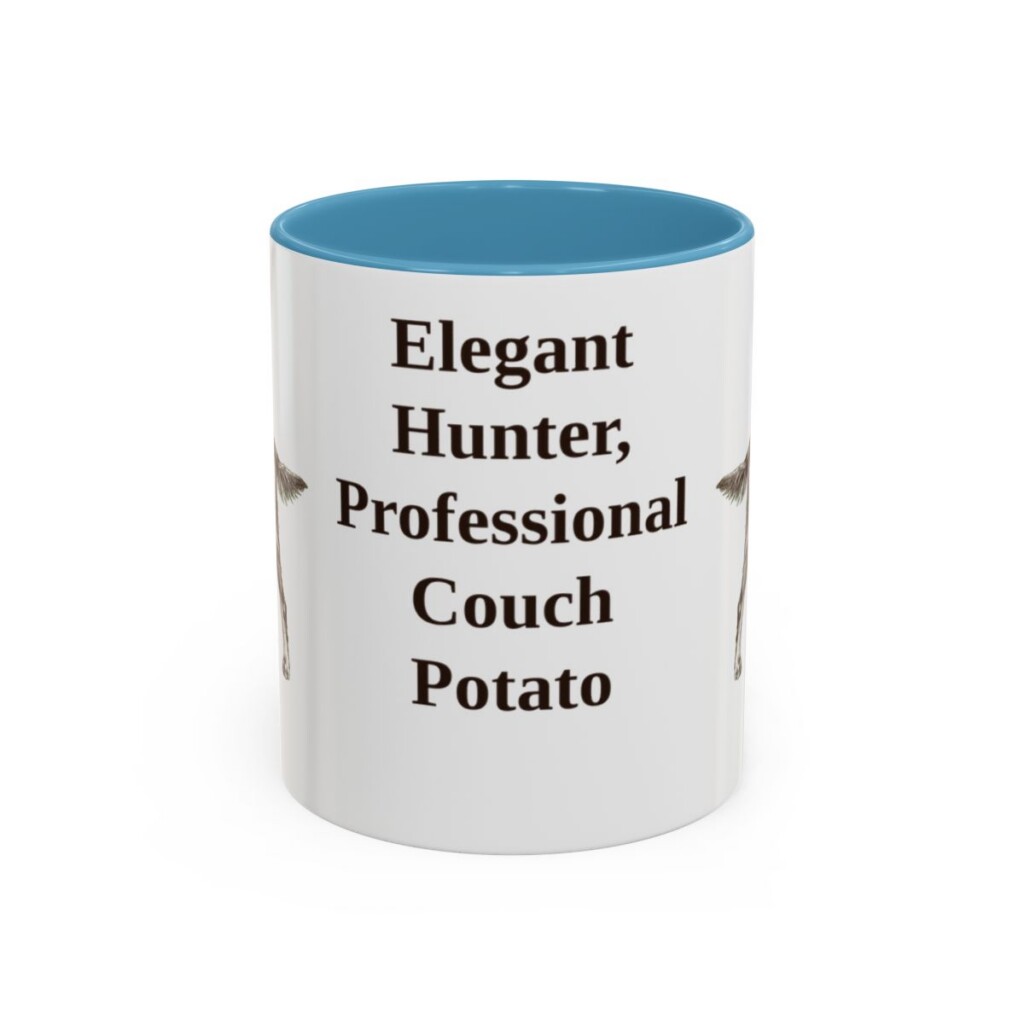11oz Funny Gordon Setter Mug, Light Blue, front view