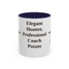 11oz Funny Gordon Setter Mug, Navy, front view