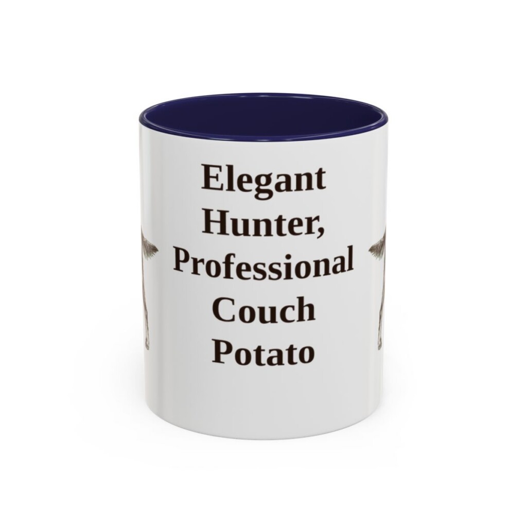 11oz Funny Gordon Setter Mug, Navy, front view