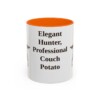 11oz Funny Gordon Setter Mug, Orange, front view