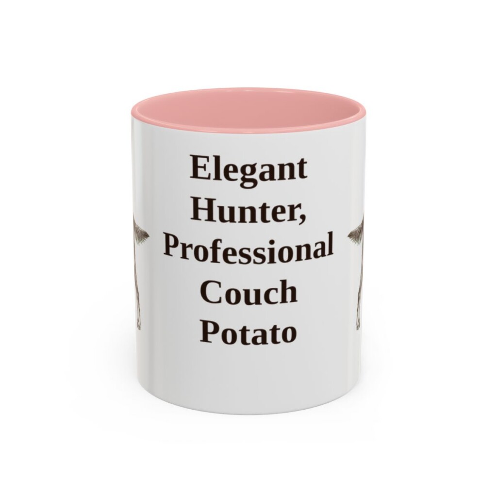 11oz Funny Gordon Setter Mug, Pink, front view