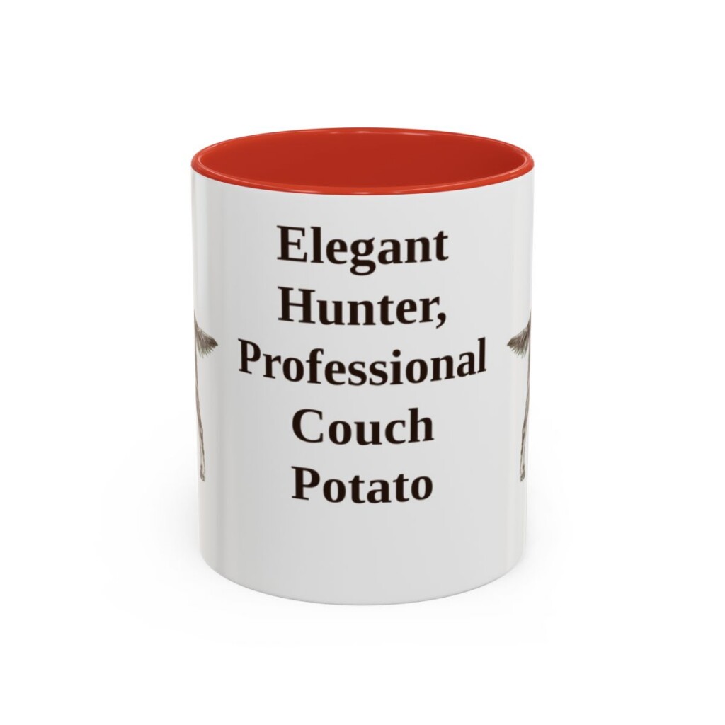 11oz Funny Gordon Setter Mug, Red, front view