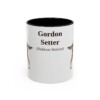 11oz Gordon Setter Latin Mug, Black, front view