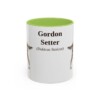 11oz Gordon Setter Latin Mug, Light Green, front view