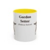 11oz Gordon Setter Latin Mug, Yellow, front view