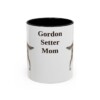 11oz Gordon Setter Dog Mom Mug, Black, front view