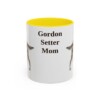 11oz Gordon Setter Dog Mom Mug, Yellow, front view