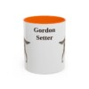 11oz Gordon Setter Mug, Orange, front view