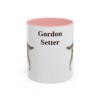 11oz Gordon Setter Mug, Pink, front view