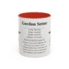 11oz Gordon Setter Mug, Red, front view