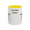 11oz Gordon Setter Mug, Yellow, front view