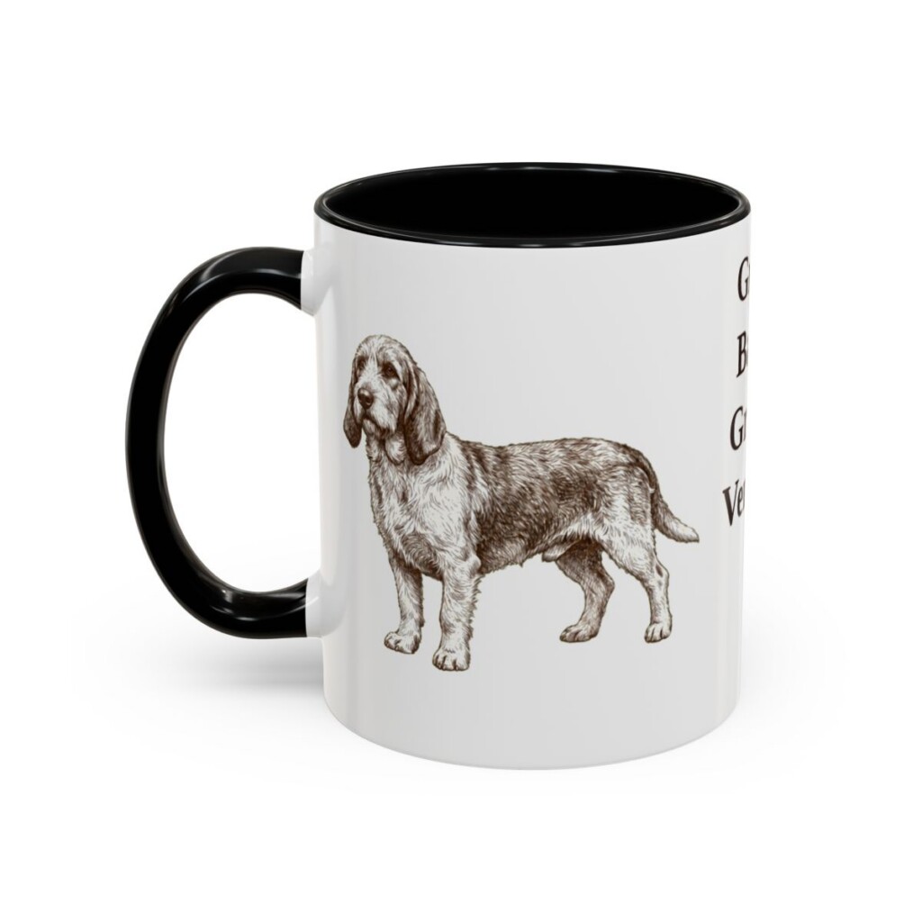 11oz-grand-basset-griffon-vendeen-mug-black-left 11oz Grand Basset Griffon Vendeen Mug, Black, left side view