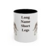 11oz Funny Grand Basset Griffon Vendeen Mug, Black, front view