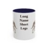 11oz Funny Grand Basset Griffon Vendeen Mug, Navy, front view