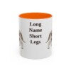 11oz Funny Grand Basset Griffon Vendeen Mug, Orange, front view