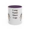 11oz Funny Grand Basset Griffon Vendeen Mug, Purple, front view