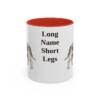 11oz Funny Grand Basset Griffon Vendeen Mug, Red, front view