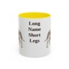11oz Funny Grand Basset Griffon Vendeen Mug, Yellow, front view