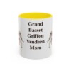 11oz-grand-basset-griffon-vendeen-mug-mom-yellow 11oz Grand Basset Griffon Vendeen Dog Mom Mug, Yellow, front view