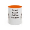 11oz-grand-basset-griffon-vendeen-mug-orange 11oz Grand Basset Griffon Vendeen Mug, Orange, front view